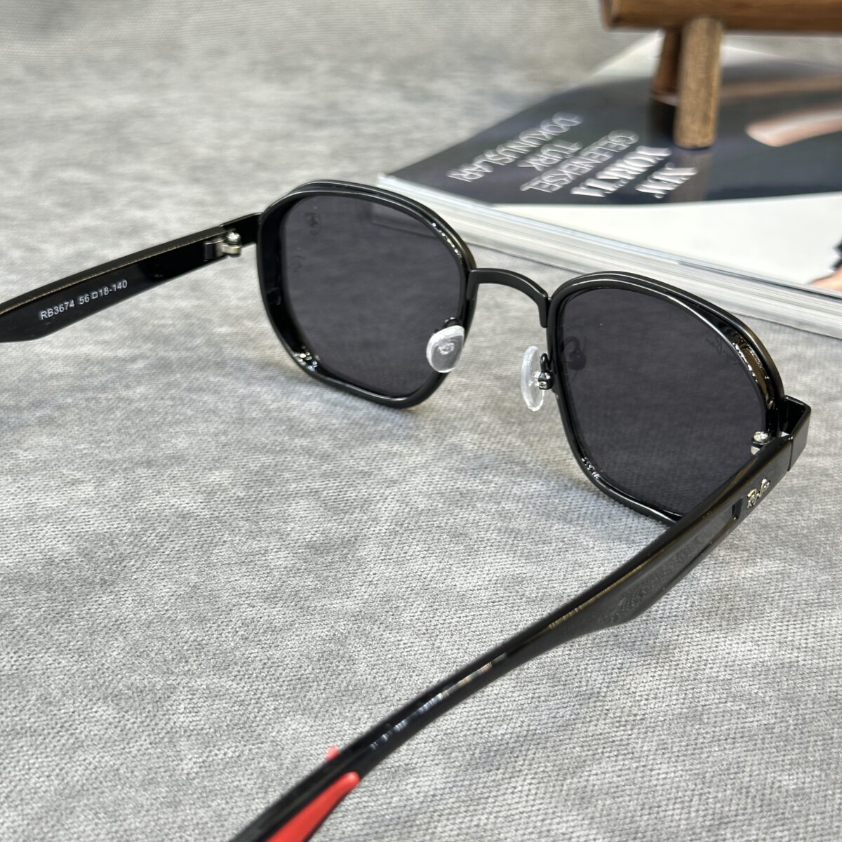 RayBan Siyah İthal Güneş Gözlüğü RB3674krmz - Görsel 4