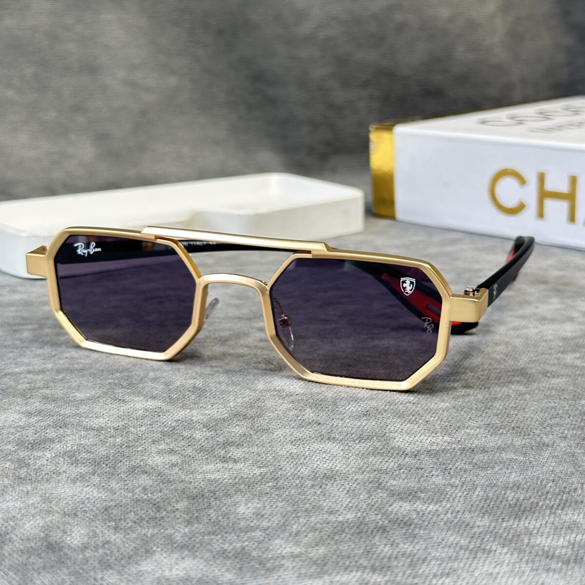 RayBan Gold Siyah Cam İthal Güneş Gözlüğü RB2131 - Görsel 5